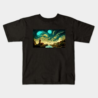 The Sky of Vincent Van Gogh （day1） Kids T-Shirt